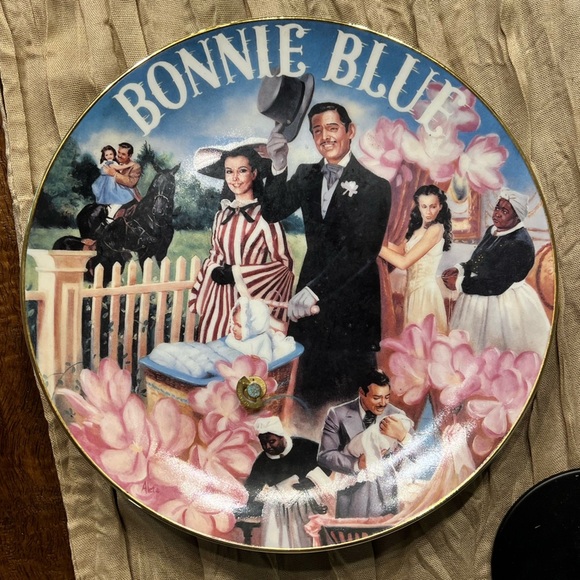 Gone With The Wind: Bonnie Blue Musical Collector Plate Musical Treasures - Picture 1 of 3